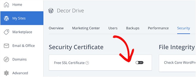 bluehost enable free ssl certificate