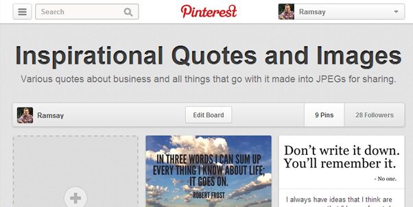 Pinterest Boards