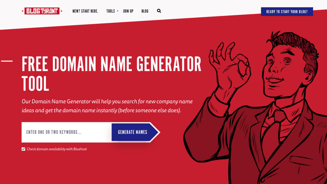 blog tyrant name generator