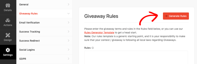 RafflePress Giveaway Rules